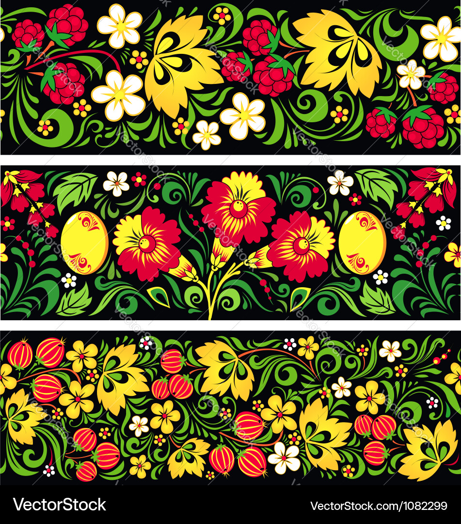 Holekha Patterns Vector Image