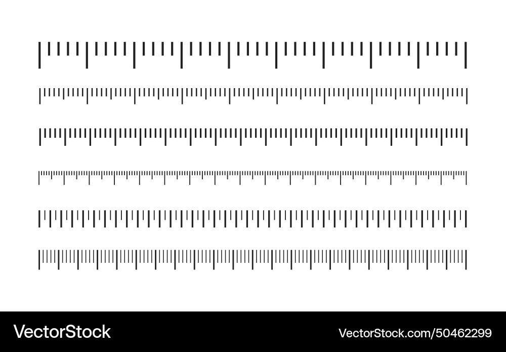 Messwaage-Markup für Herrscher in verschiedenen Messwaage-Markup für Herrscher in verschiedenen vektorbild