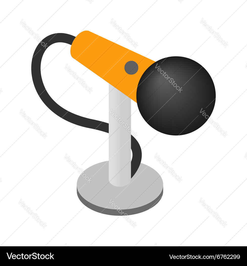 Microphone isometric 3d icon Royalty Free Vector Image