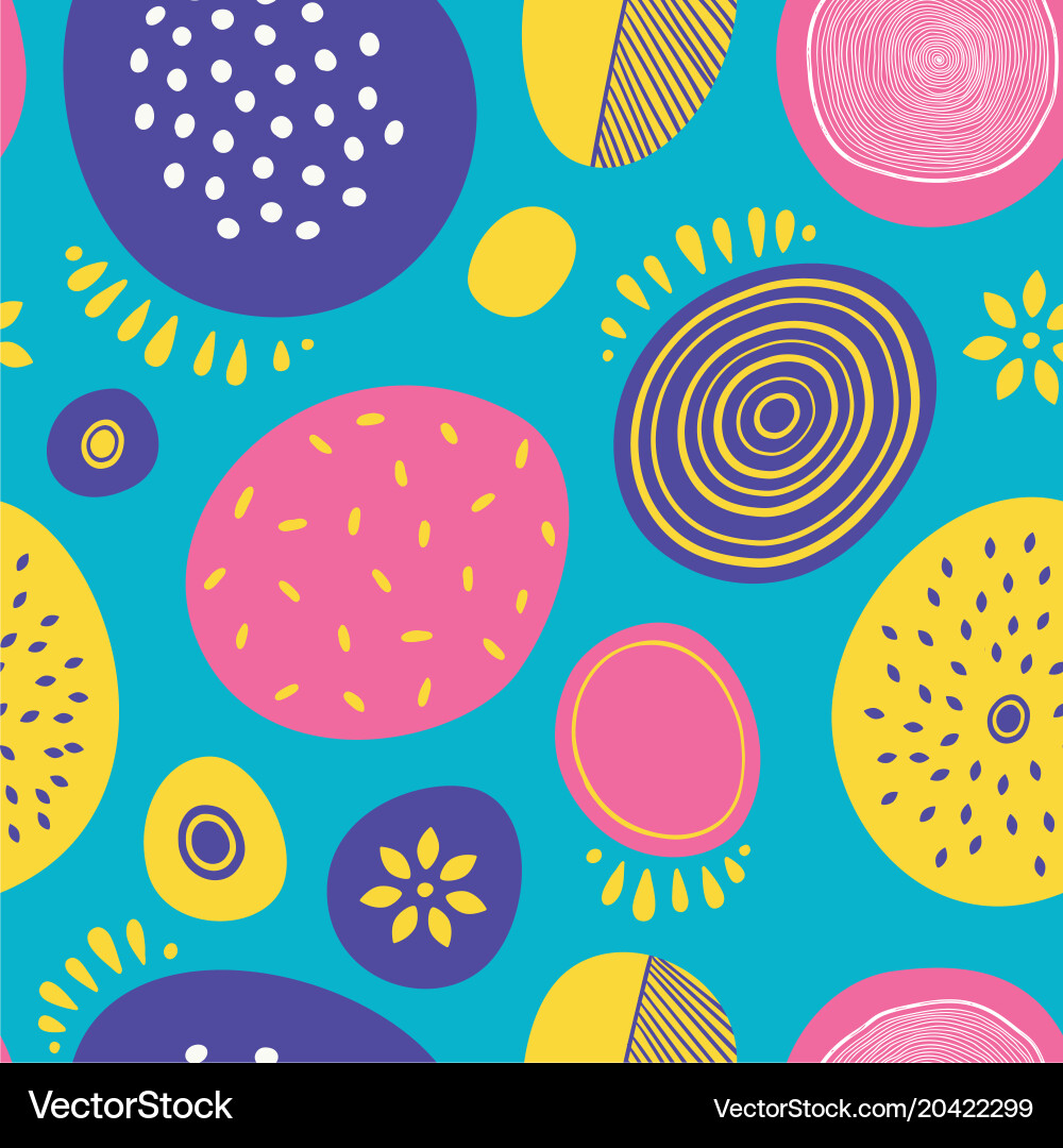 Seamless abstract pattern with circles vector image