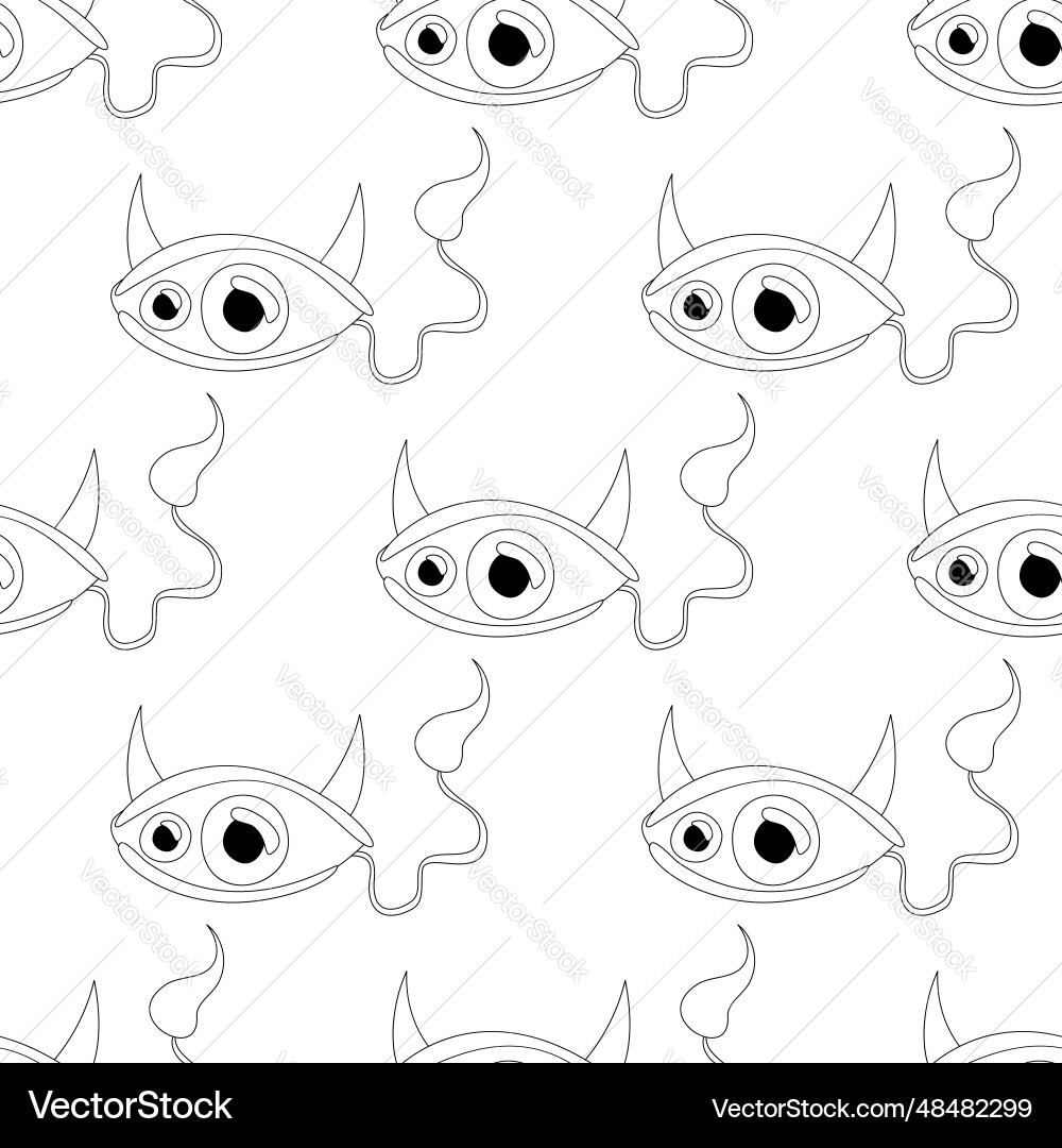 Seamless pattern with psyhodelical print Seamless pattern with psyhodelical print vector image