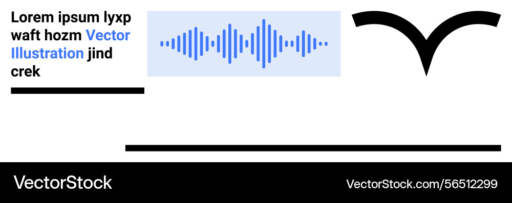 Soundwave graphic with text elements and abstract Soundwave graphic with text elements and abstract Vector Image