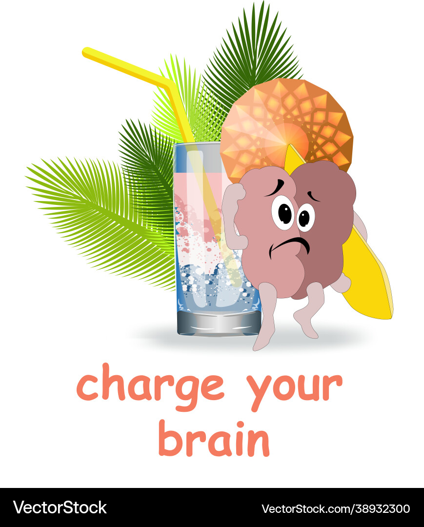 A image character in form brain Vector Image