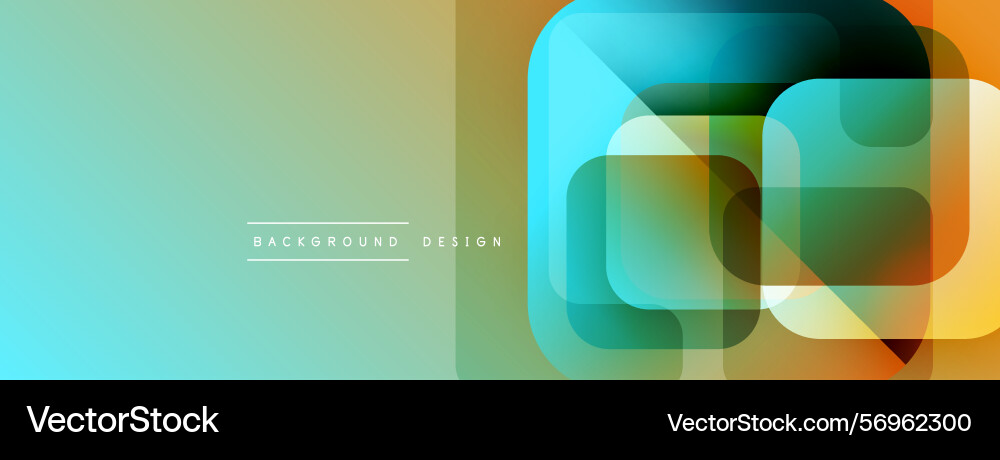 Abstract gradient background overlapping squares Abstract gradient background overlapping squares vector image