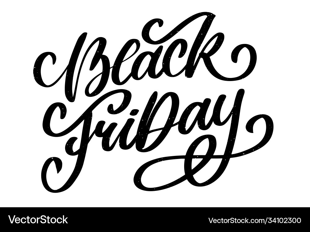Black friday Kalligraphic Designs Retro Stil Black friday Kalligraphic Designs Retro Stil vektorbild