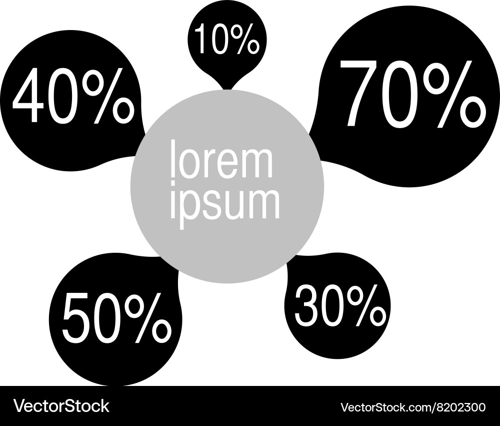 Business data graph chart analytics vector image