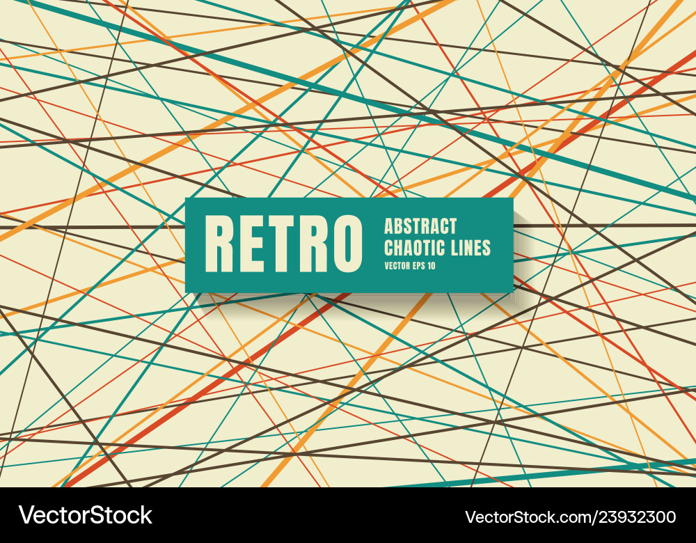 Chaotic Lines Pattern vector image