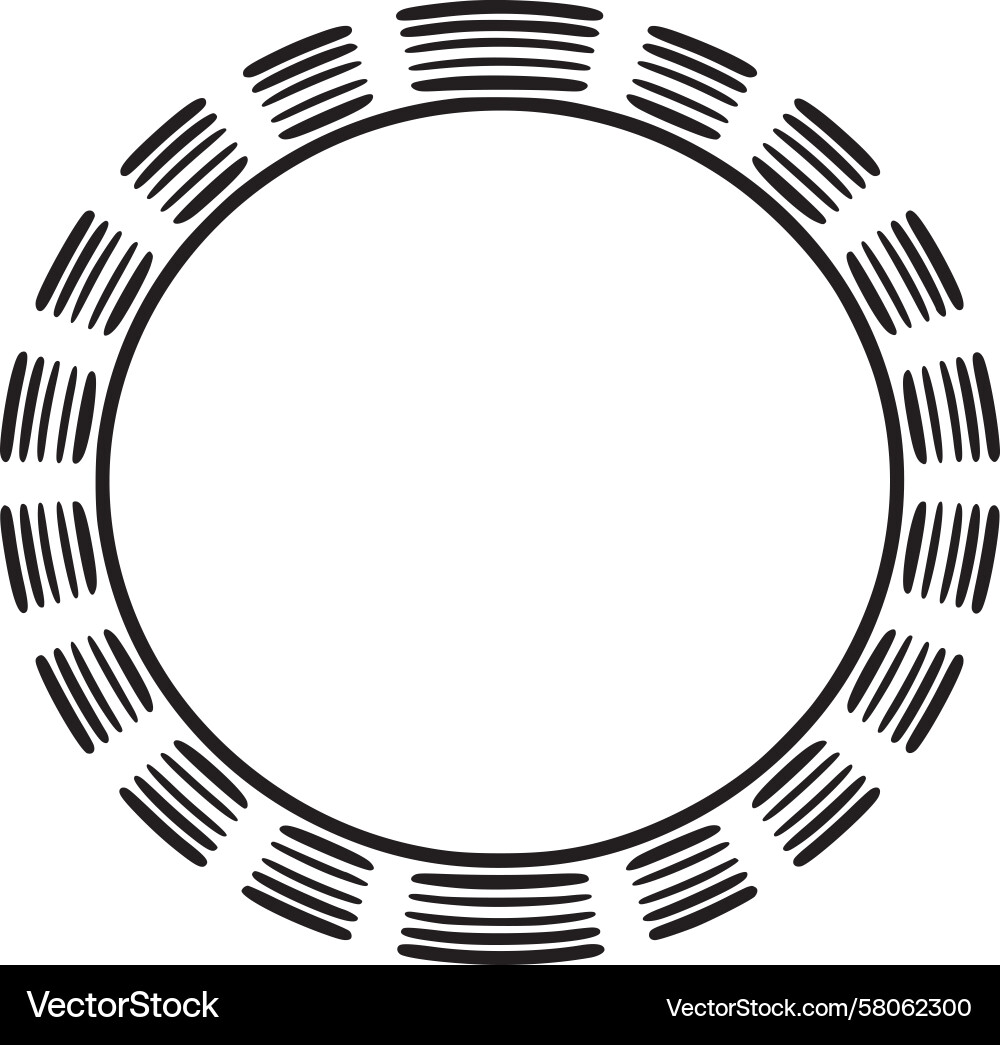 Circular Form Element Vector Image