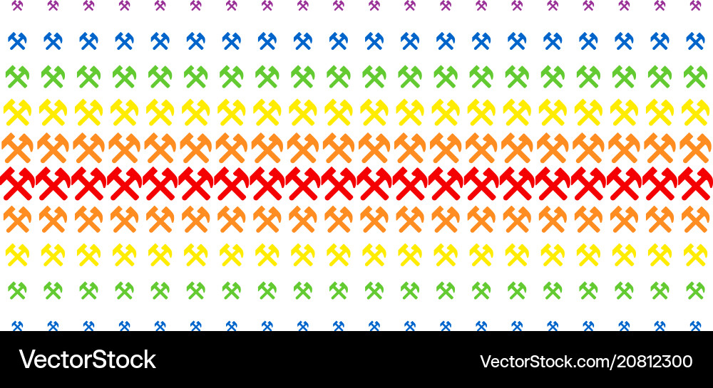 Hammers shape halftone spectral grid Hammers shape halftone spectral grid vector image