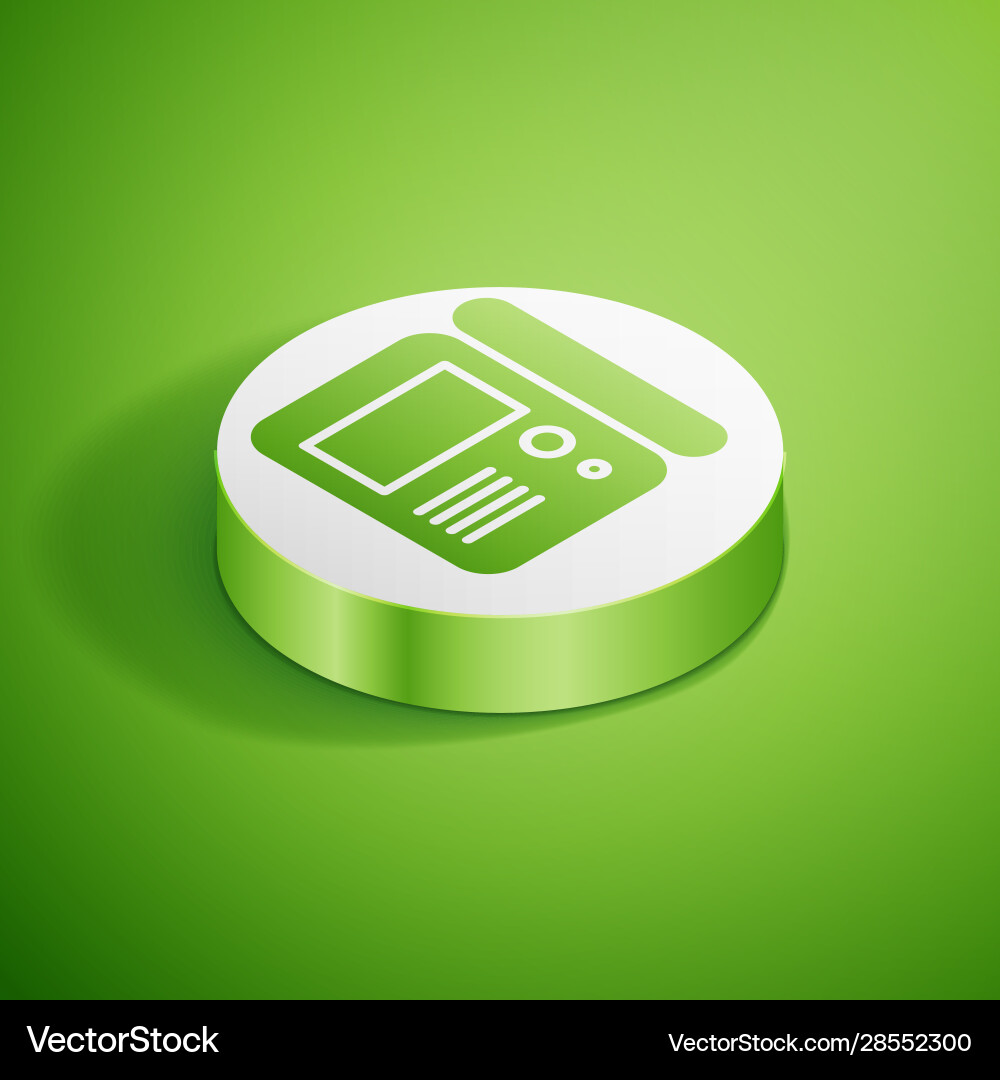 Isometric house intercom system icon isolated Isometric house intercom system icon isolated vector image