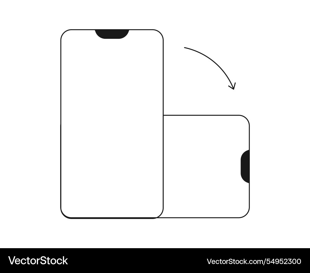 Rotate mobile phone icon rotation symbol Rotate mobile phone icon rotation symbol vector image