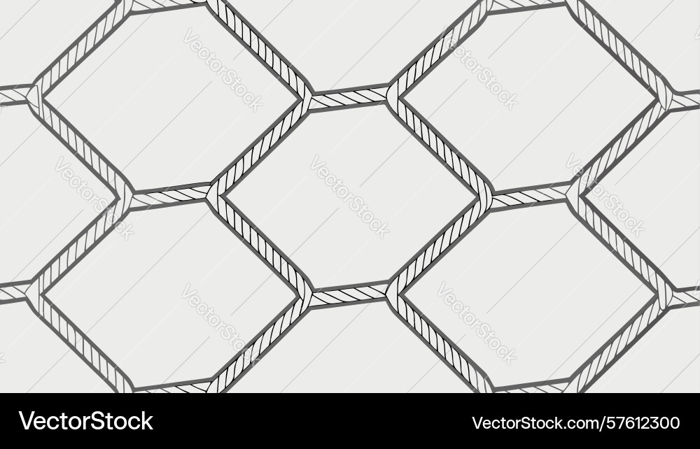 Seamless hexagonal grid geometric pattern design vector image
