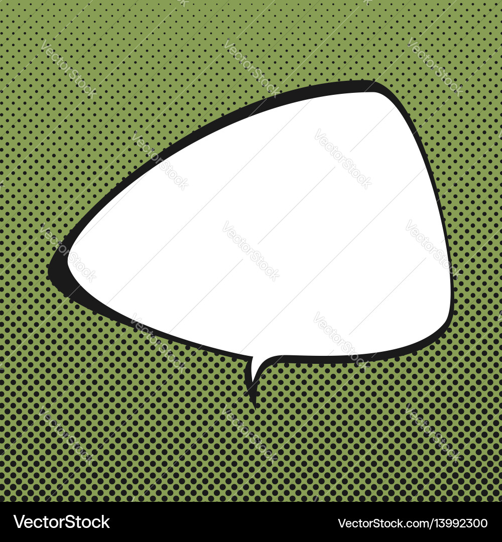 Triangular speech bubble retro style Triangular speech bubble retro style Vector Image