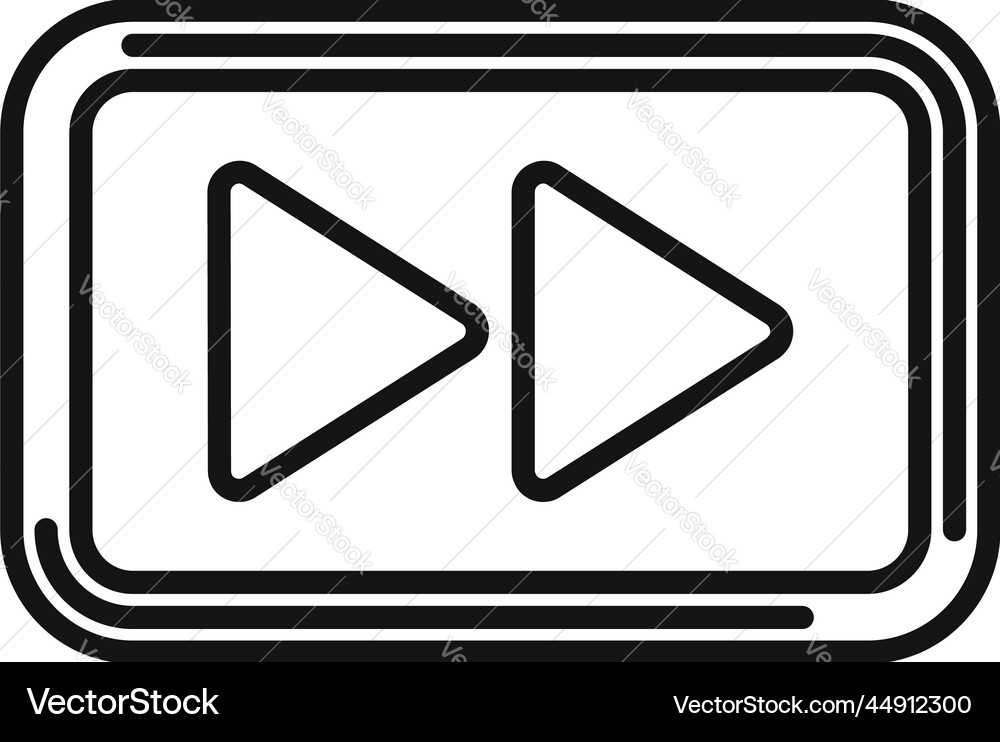 Website button icon outline web interface Website button icon outline web interface vector image