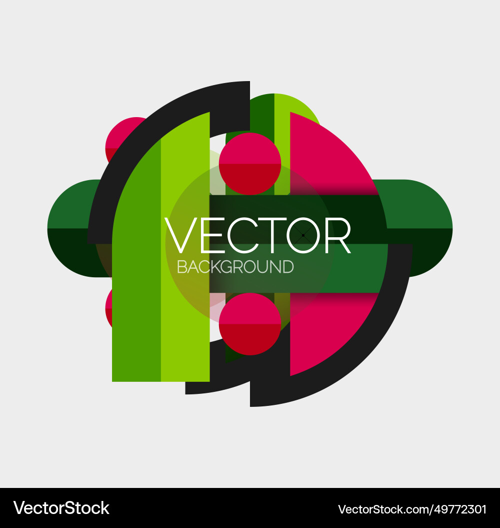 Abstract background geometric minimal round Abstract background geometric minimal round vector image