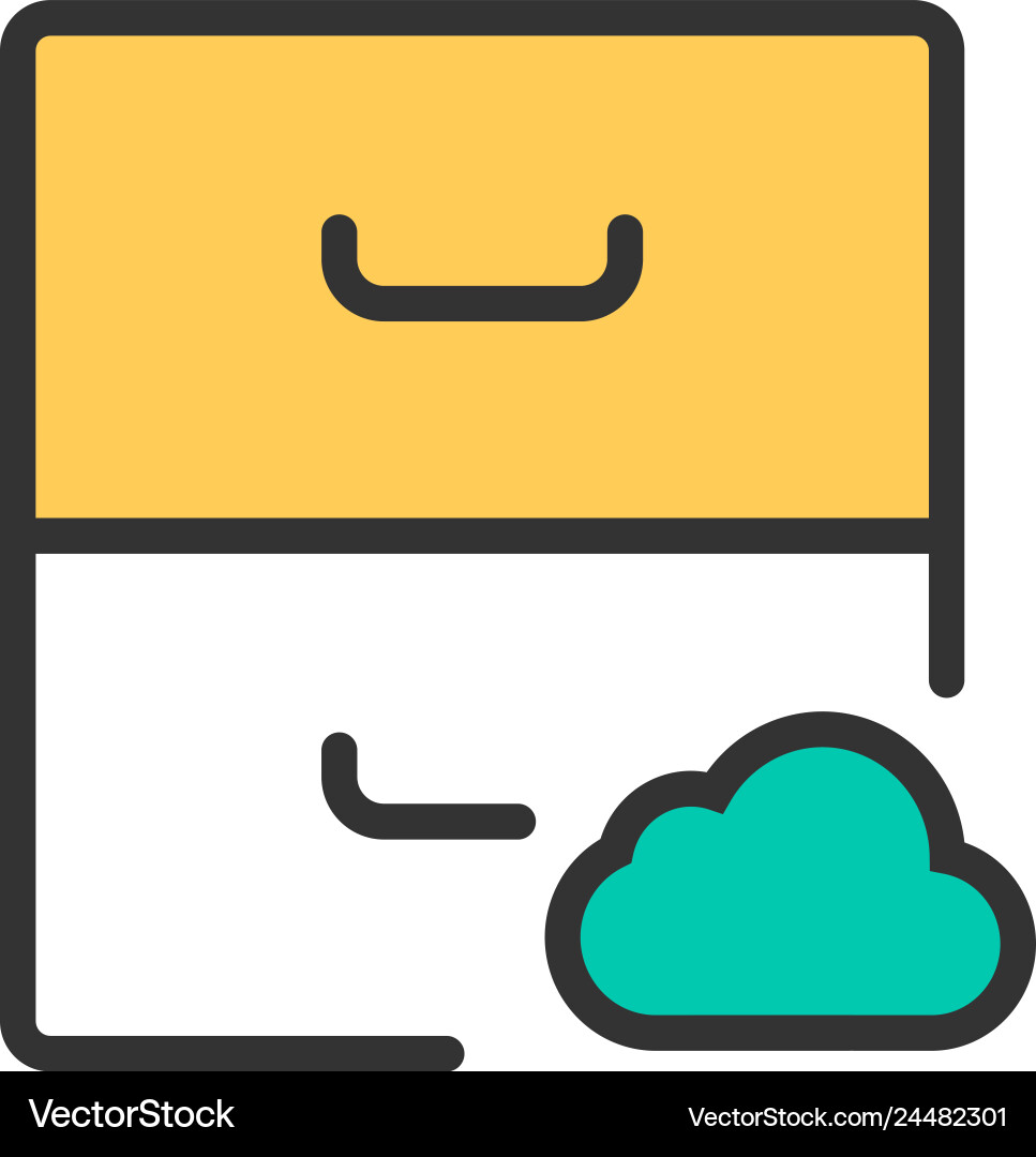 Archive icon design interaction Vector Image