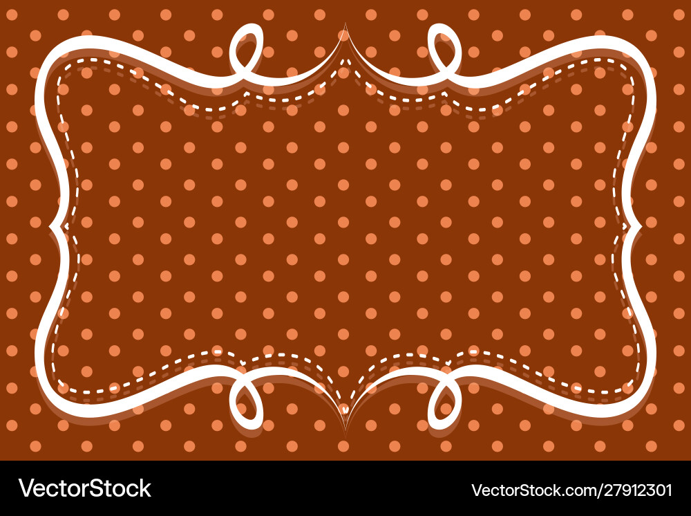 Background template with polka dot patterns vector image