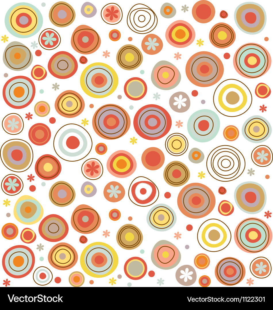 Circles pattern vector image