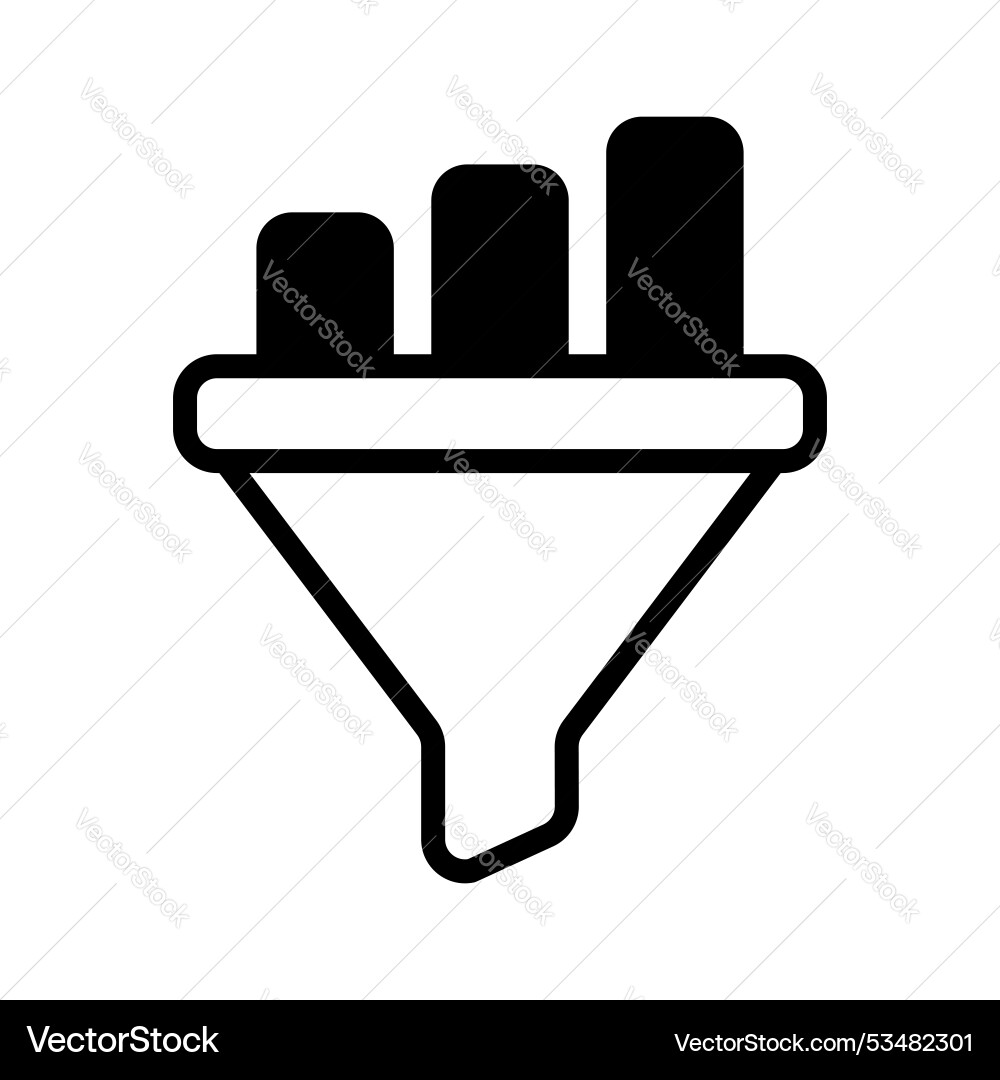 Data filter vector image
