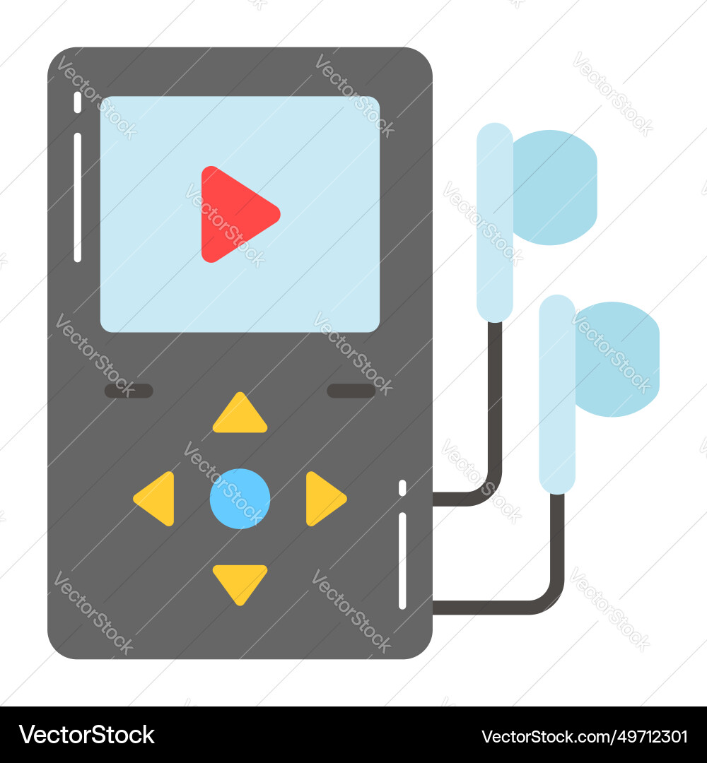 Design of music player in modern style easy Vector Image