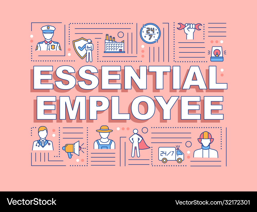 Essential Worker Concepts Vector Image