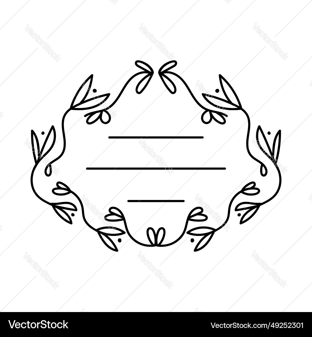 Frame with a pattern black the print is used Frame with a pattern black the print is used vector image