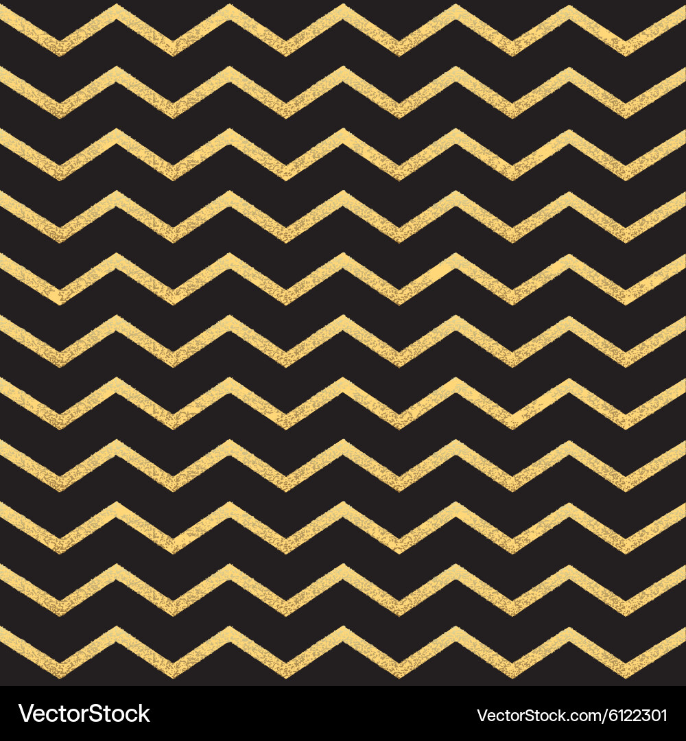 Golden Zigzag Pattern vector image