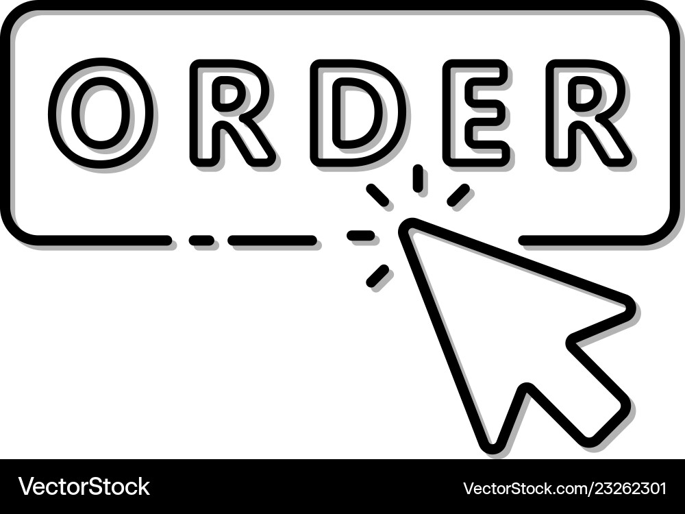 Icon mouse click on buy button Icon mouse click on buy button vector image