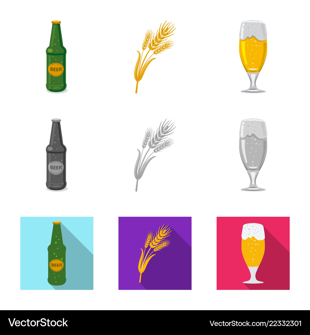 Isolated object of pub and bar symbol collection Isolated object of pub and bar symbol collection vector image