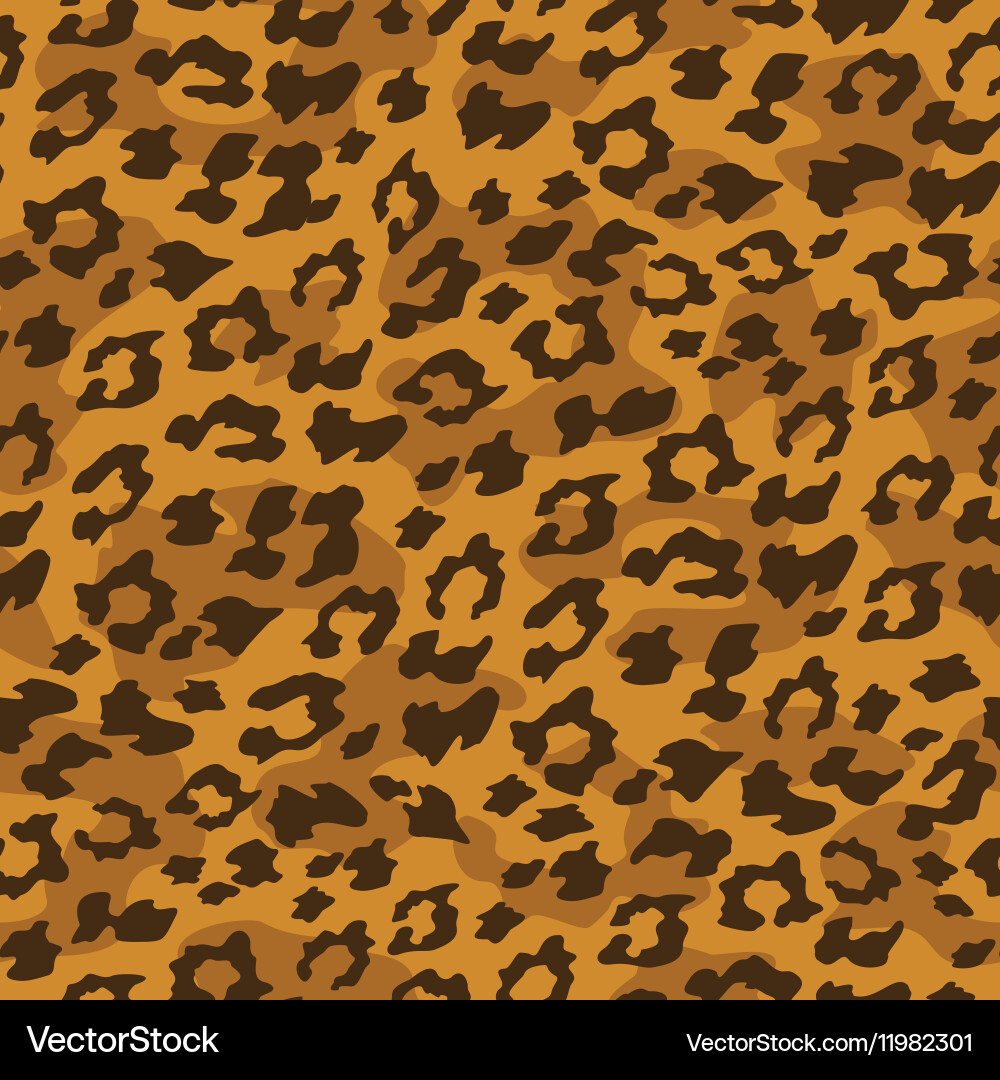 Leopard Seamless Pattern Vector Image