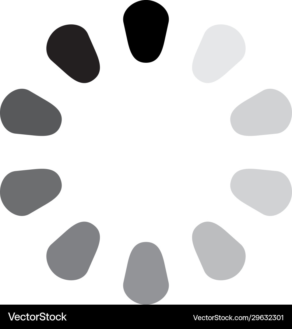 Loading icon template black color editable Loading icon template black color editable Vector Image