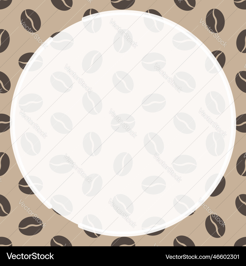 Round frame on background of seamless pattern Round frame on background of seamless pattern vector image
