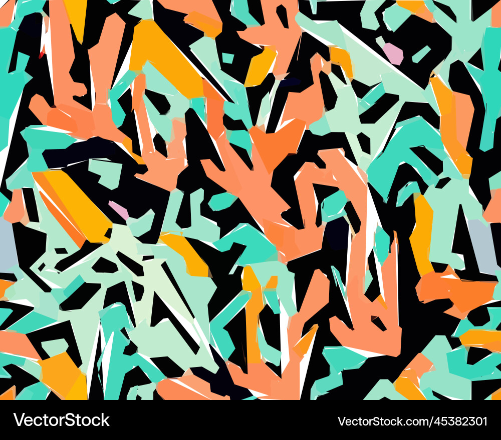 Set of colorful leaf patterns for web wallpaper Vector Image