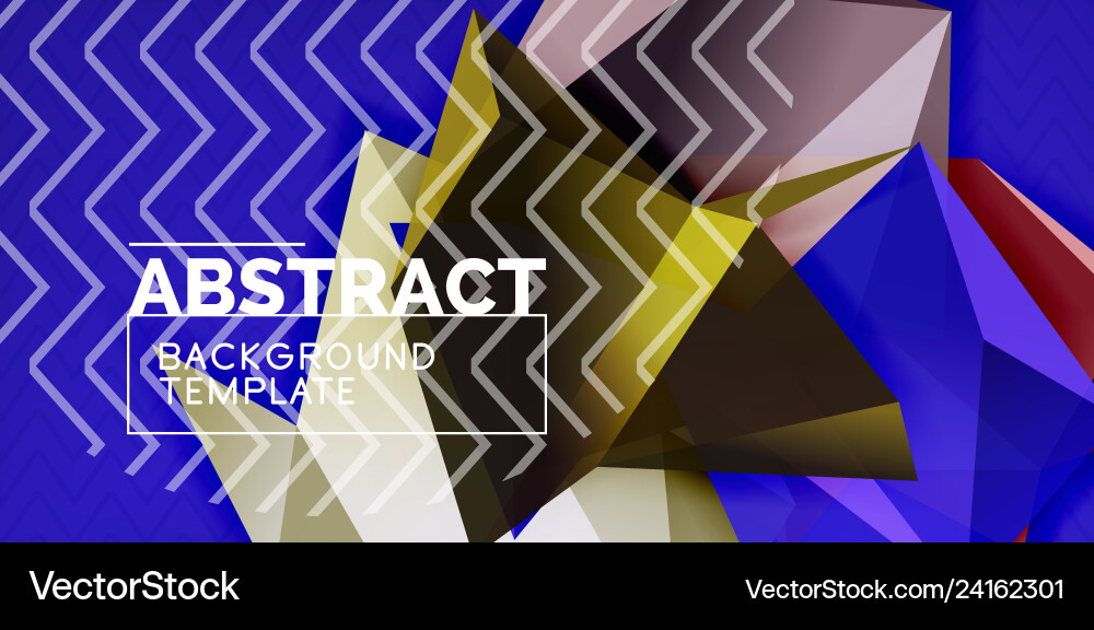 Triangular low poly background design Triangular low poly background design vector image