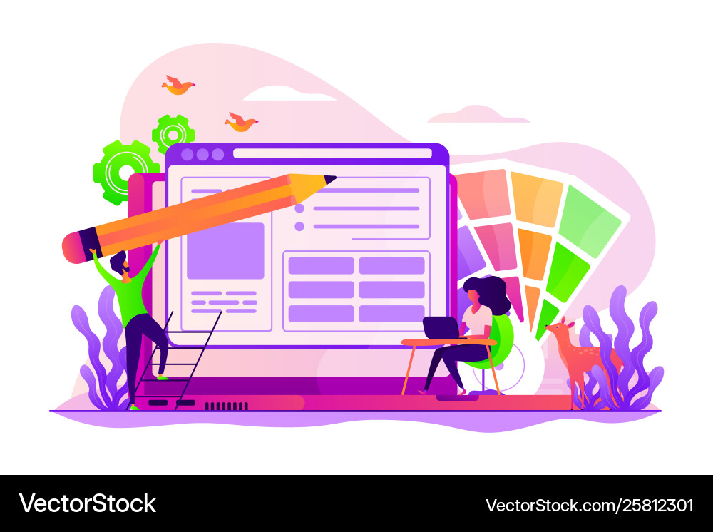 Web design concept Vector Image