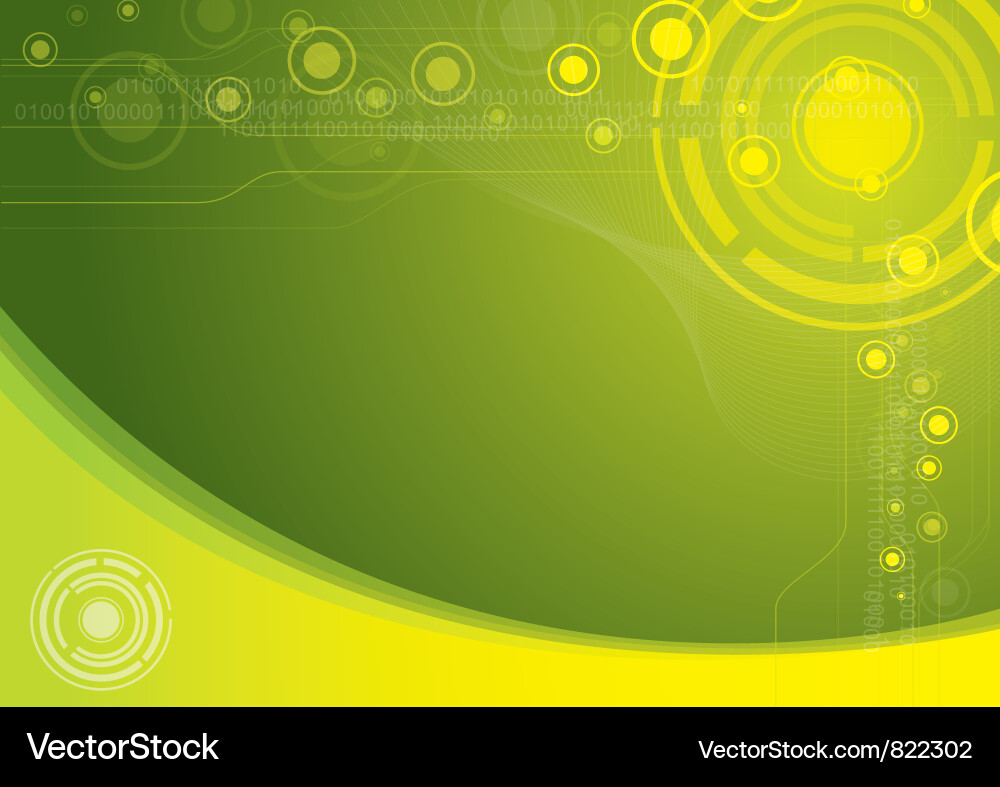 Abstract Tech Circle Background Vector Image