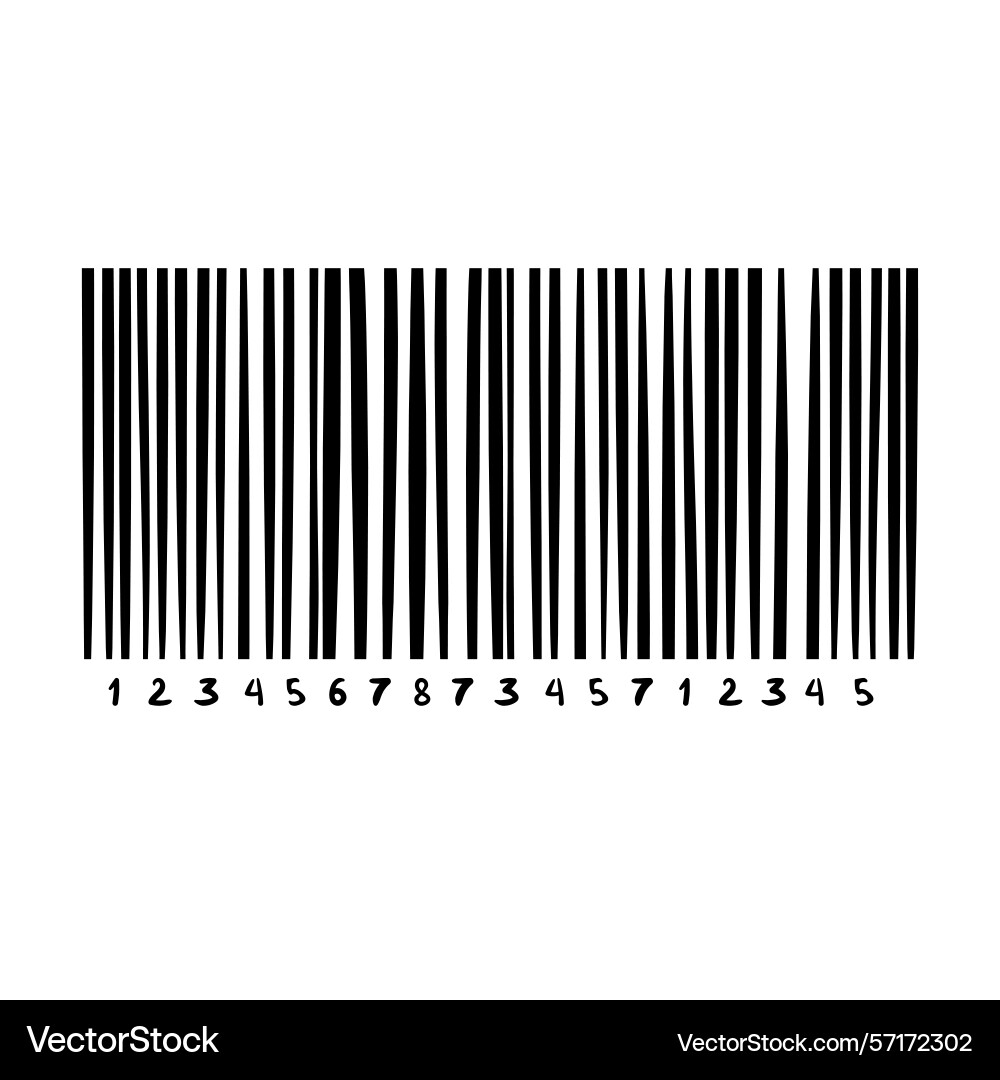 Barcode isolated on color background code stripes Barcode isolated on color background code stripes vector image