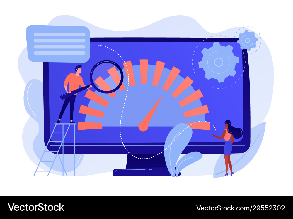 Benchmark testing concept Benchmark testing concept vector image