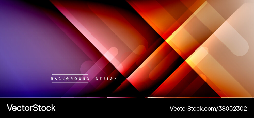 Dynamic lines abstract background 3d shadow Vector Image