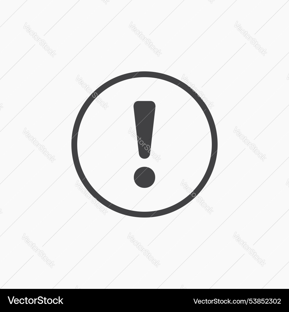 Exclamation button icon set Exclamation button icon set vector image