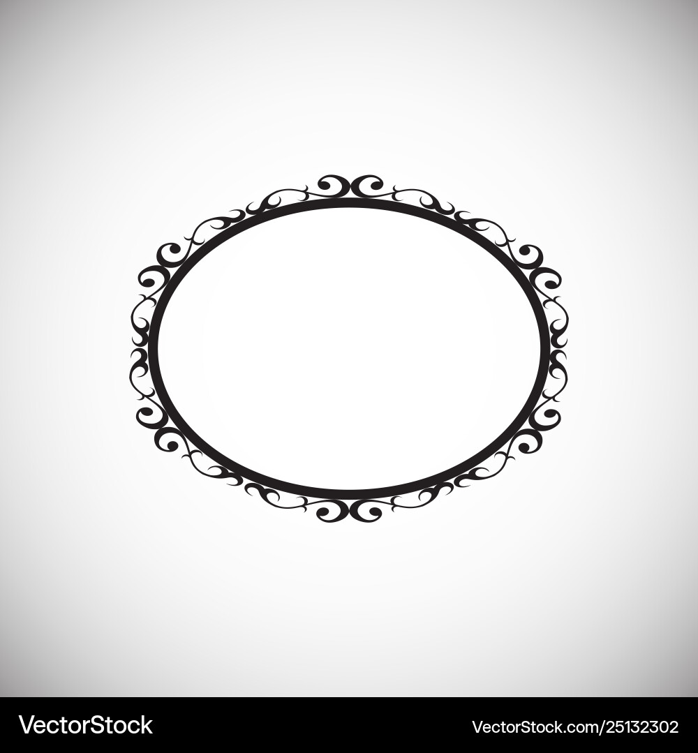 Frame icon on background for graphic and web Vector Image