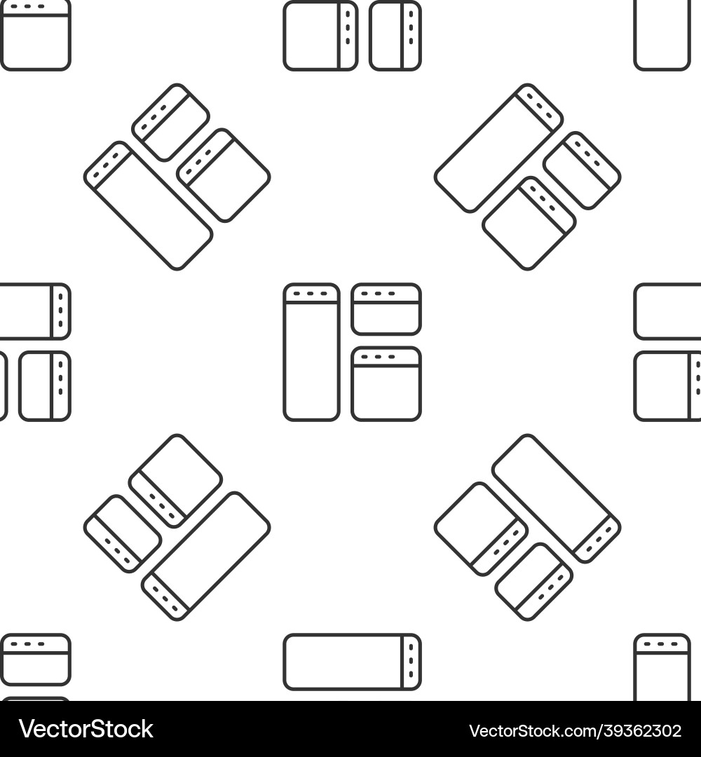 Grey line browser window icon isolated seamless Grey line browser window icon isolated seamless vector image
