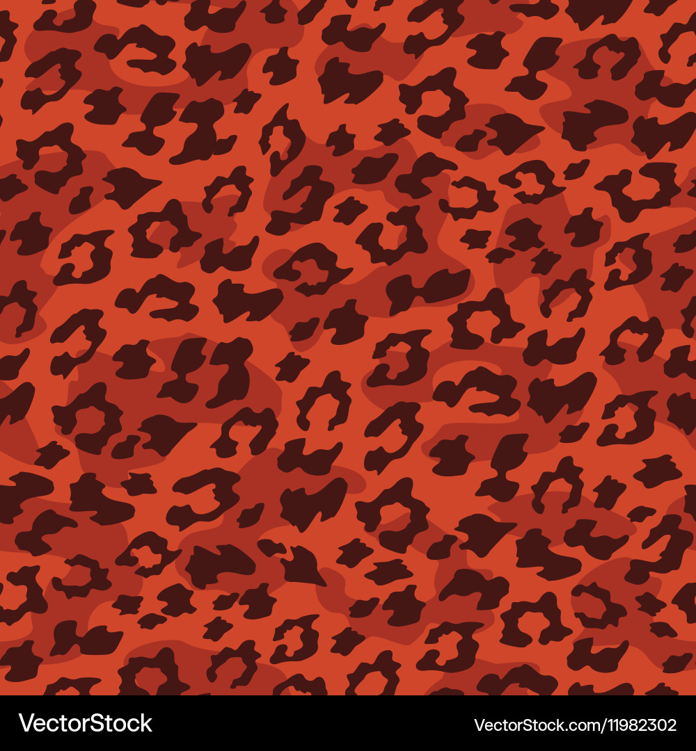 Leopard Seamless Pattern vector image