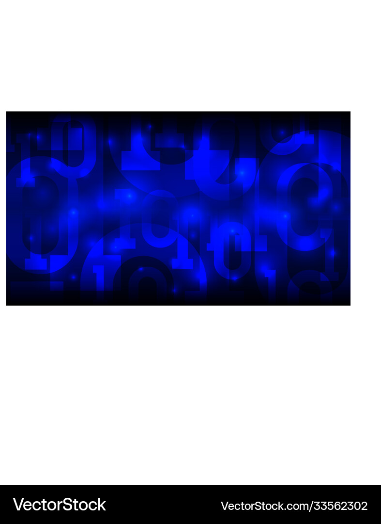Matrix blue background with binary code digital Matrix blue background with binary code digital vector image