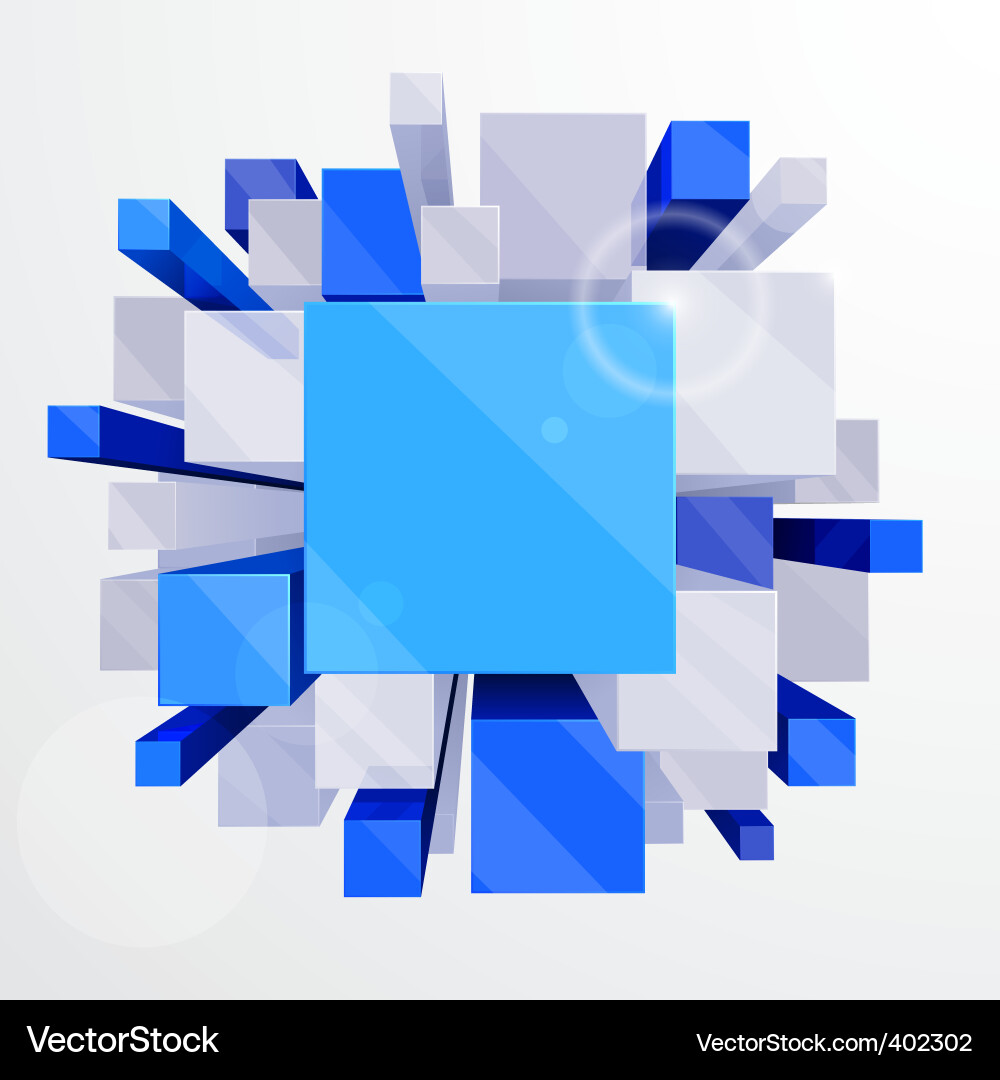 Modern 3D Abstract Background Vector Image