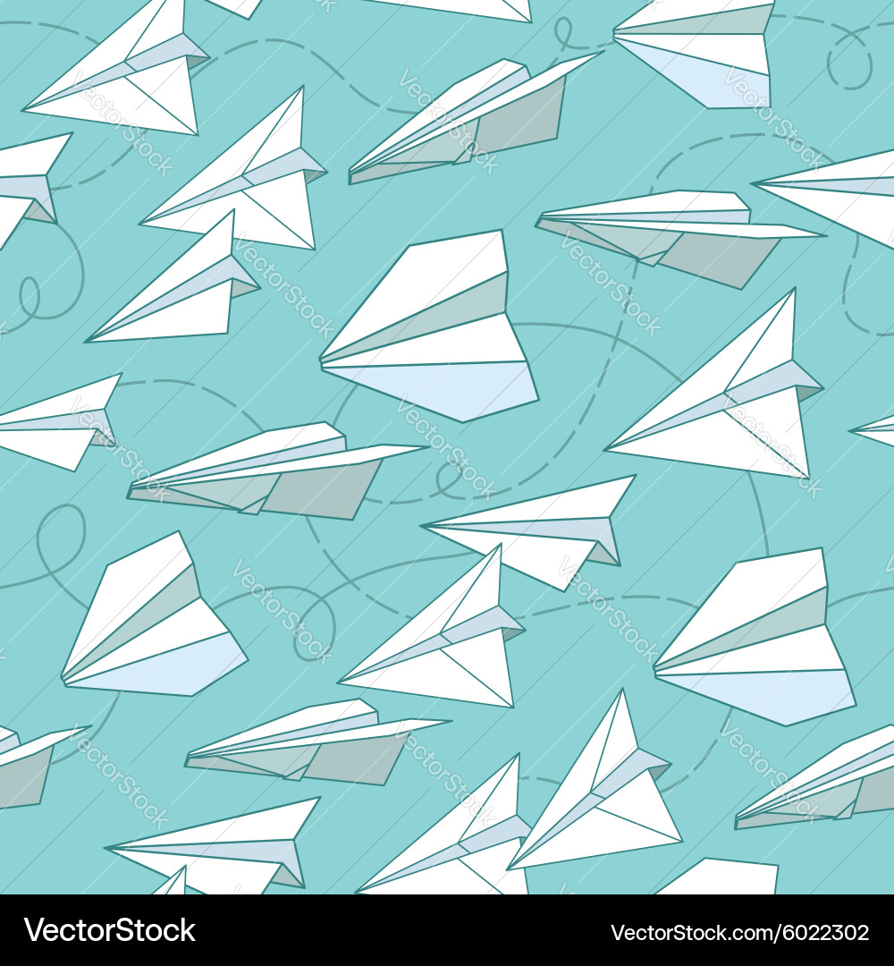 Paper Plane Pattern vector image