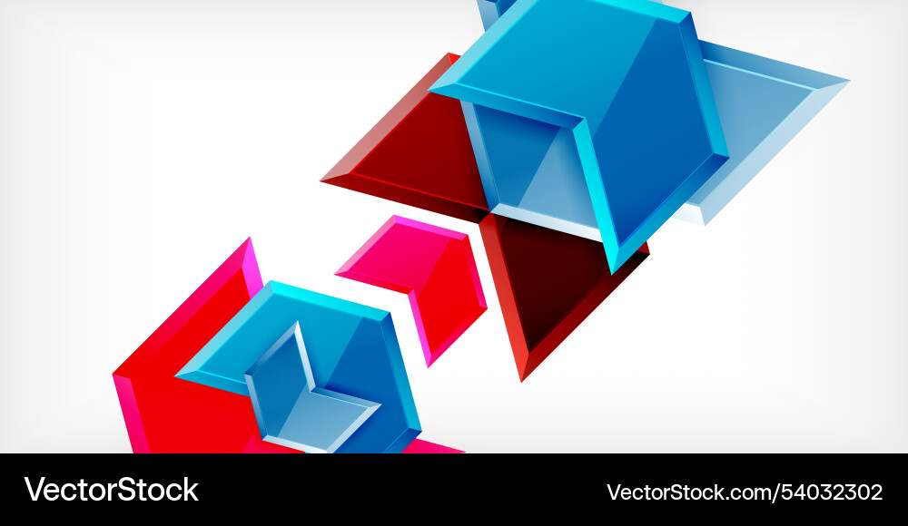 Technology dynamic arrow geometric background Vector Image