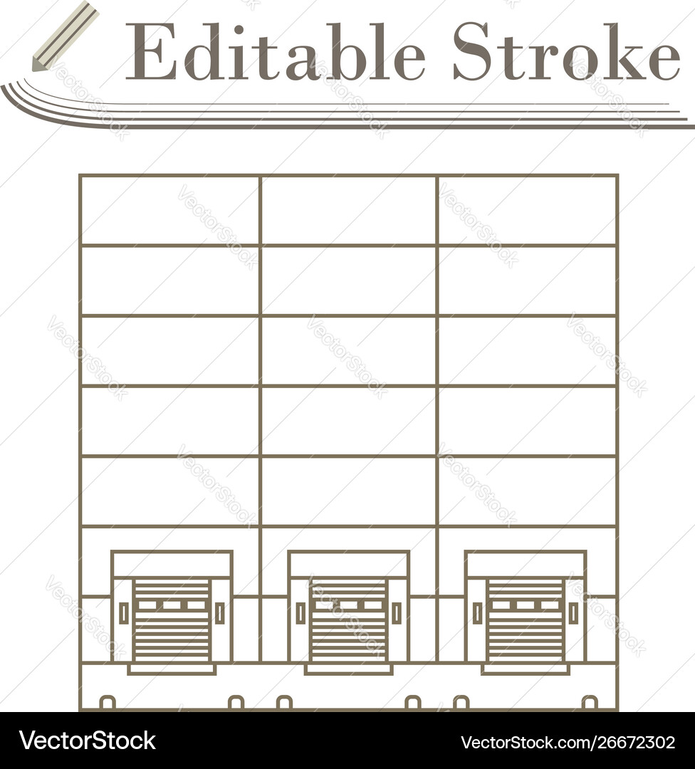 Warehouse logistic concept icon Warehouse logistic concept icon vector image
