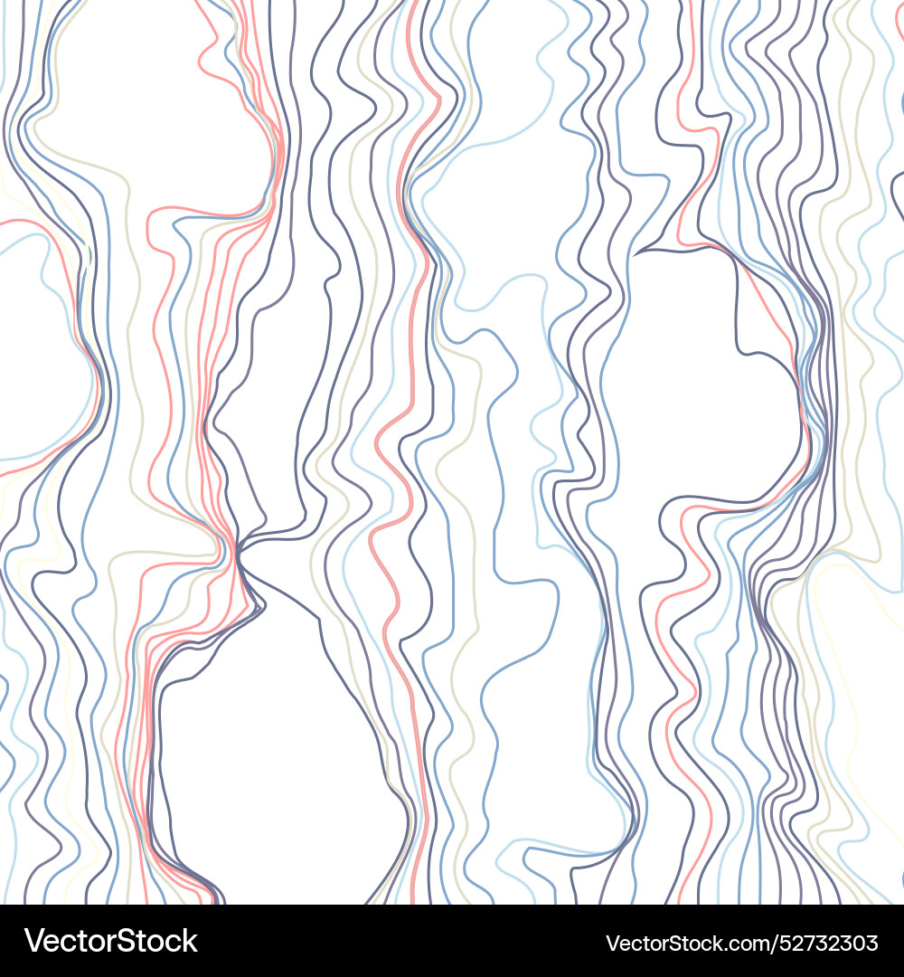 Abstract pattern of colored lines vector image