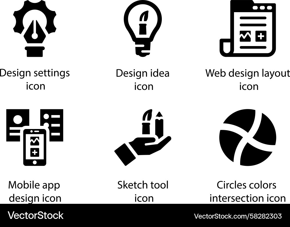 App Layout & Color Tool Vector Image